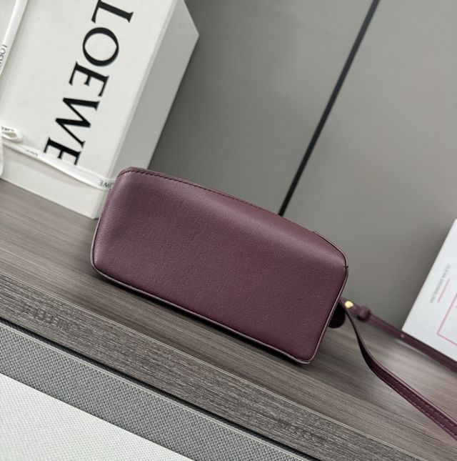 Loewe original calfskin mini puzzle bag A510P88 burgundy