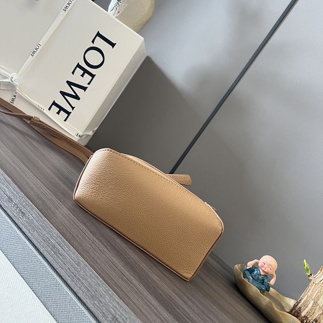 Loewe original grained calfskin mini puzzle bag A510P88 caramel