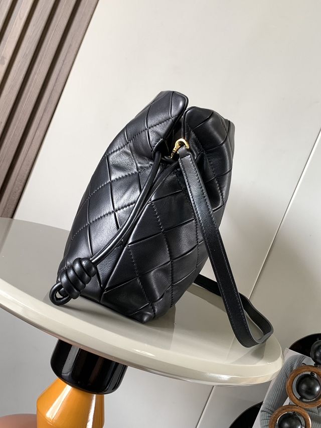 Loewe original lambskin medium flamenco clutch A411FC1 black