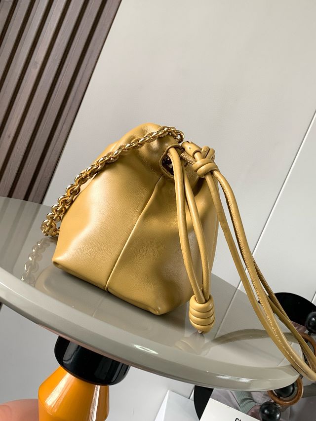 Loewe original lambskin medium flamenco purse A411FCR sahara