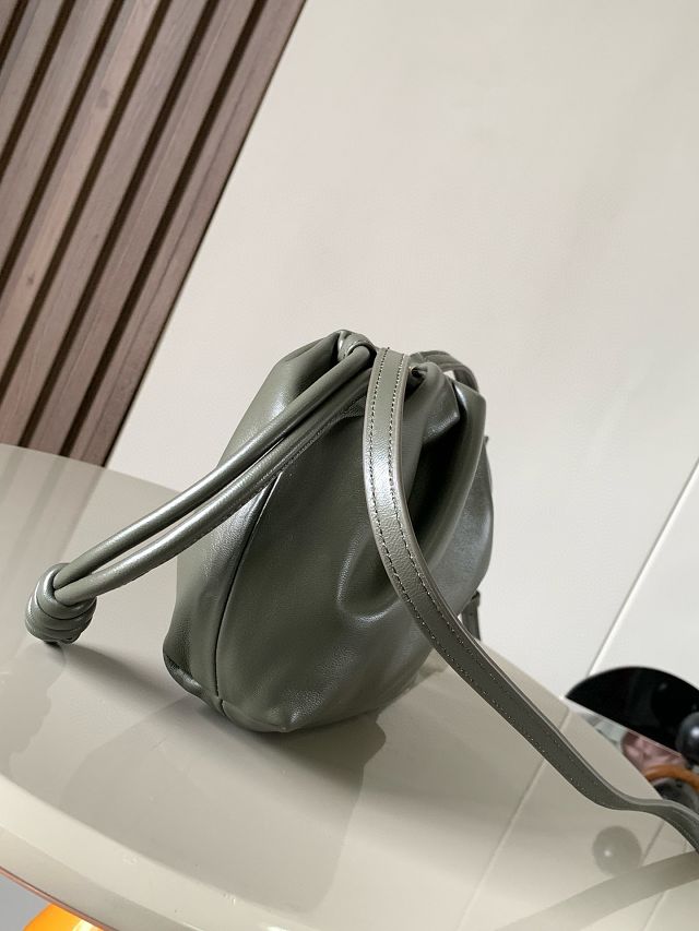 Loewe original lambskin mini flamenco purse A914CBP dark green