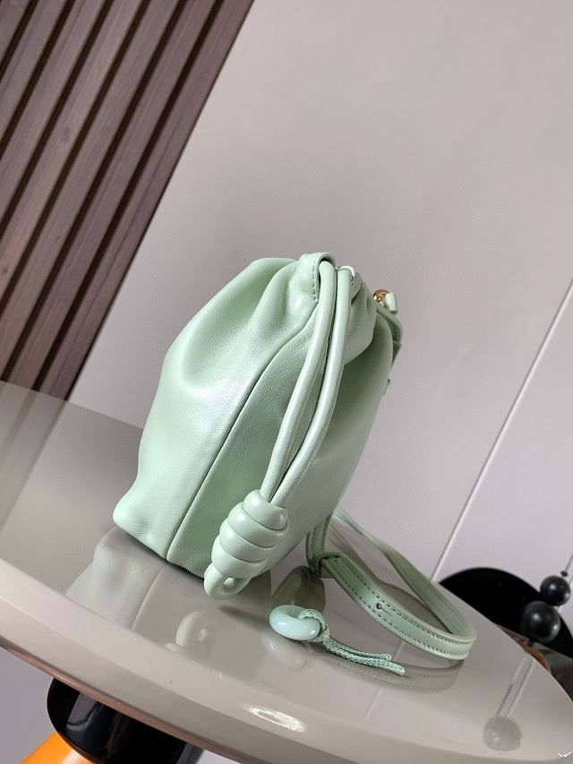 Loewe original lambskin mini flamenco purse A914CBP light green