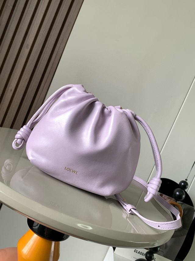 Loewe original lambskin mini flamenco purse A914CBP purple