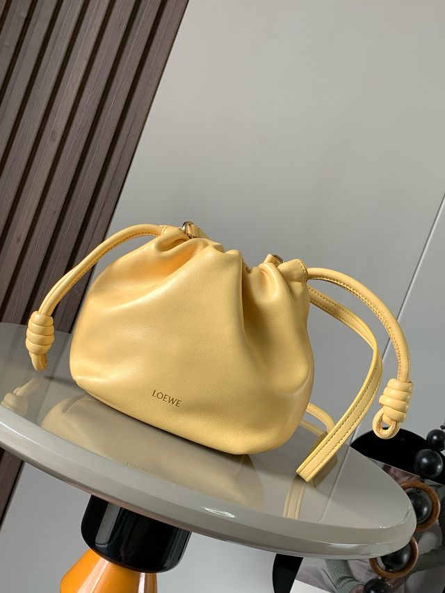 Loewe original lambskin mini flamenco purse A914CBP yellow