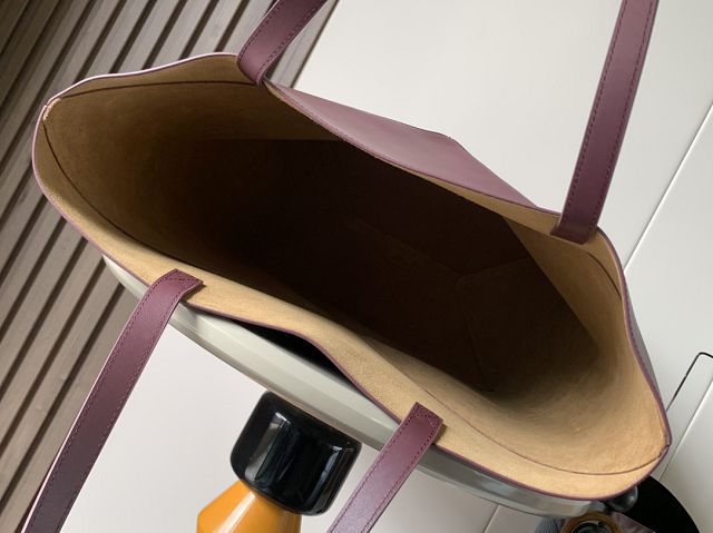 Loewe original calfskin large puzzle fold tote B933Q18 burgundy