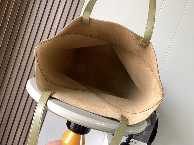 Loewe original calfskin large puzzle fold tote B933Q18 olive