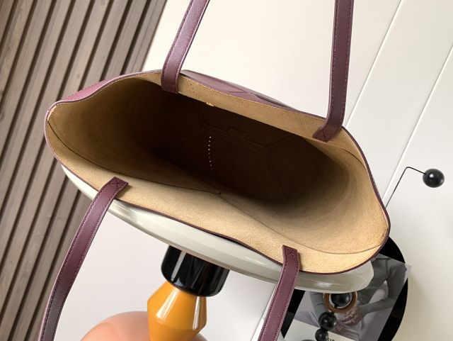 Loewe original calfskin medium puzzle fold tote A657G50 burgundy