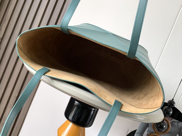 Loewe original calfskin medium puzzle fold tote A657G50 vetiver