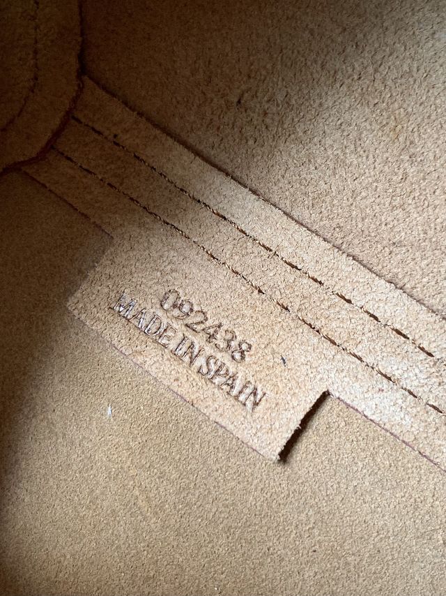 Loewe original calfskin mini puzzle fold tote A657V25 bordeaux