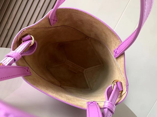 Loewe original calfskin mini puzzle fold tote A657V25 purple