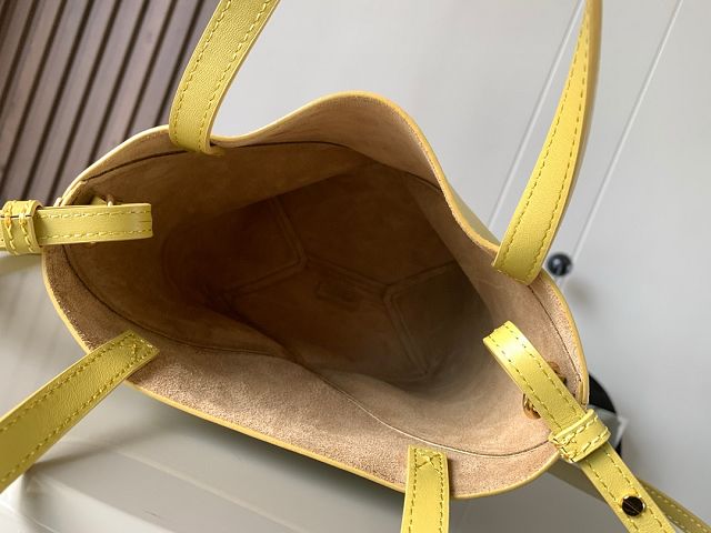 Loewe original calfskin mini puzzle fold tote A657V25 yellow