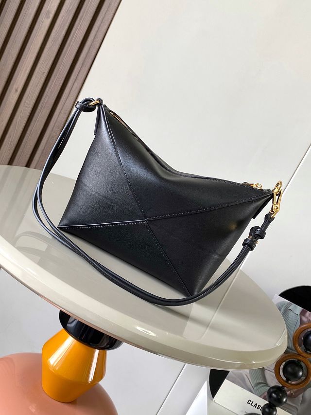 Loewe original calfskin puzzle fold pouch C510PT1 black