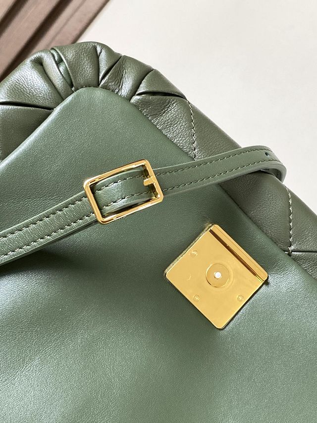 Loewe original lambskin medium goya puffer bag  A896P41 dark green