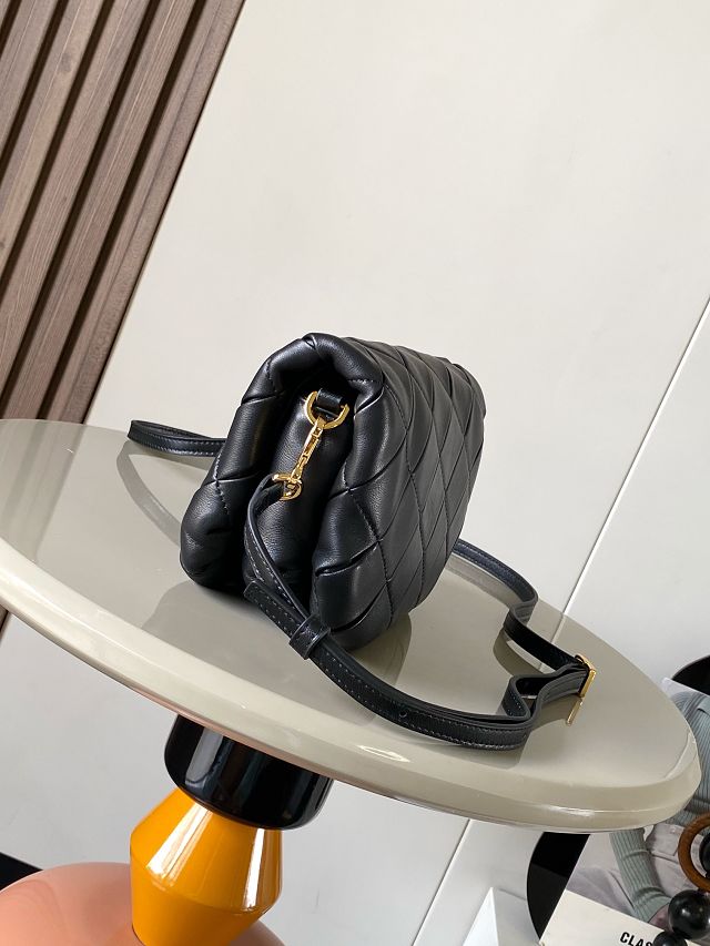 Loewe original lambskin mini goya puffer bag A896W56 black