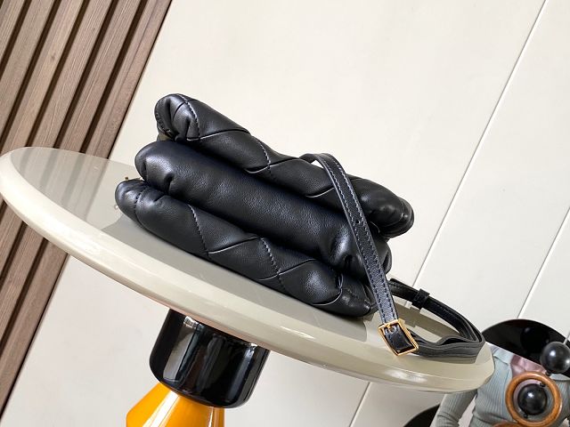 Loewe original lambskin mini goya puffer bag A896W56 black