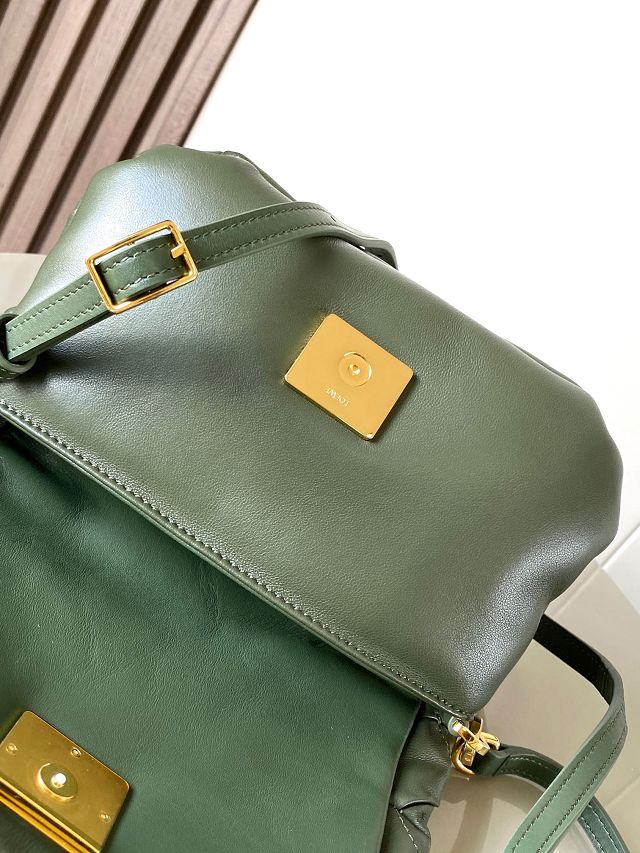 Loewe original lambskin mini goya puffer bag A896W56 dark green