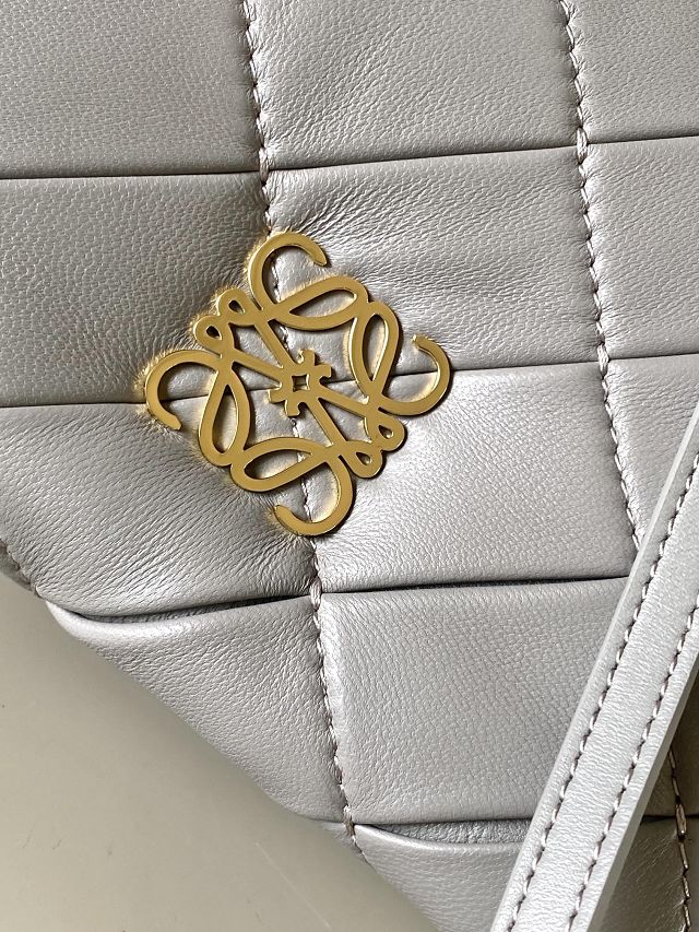 Loewe original lambskin mini goya puffer bag A896W56 grey