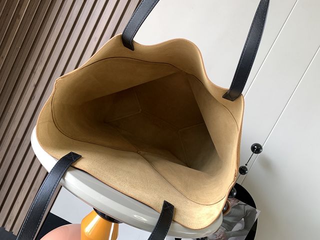 Loewe original suede calfskin large puzzle fold tote B933Q18 brown