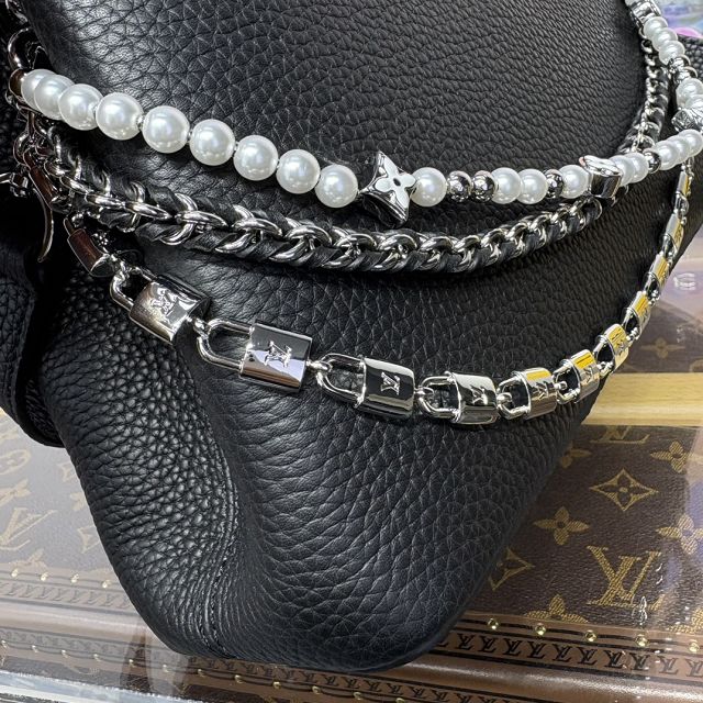 Louis vuitton original calfskin capucines BB M12346 black