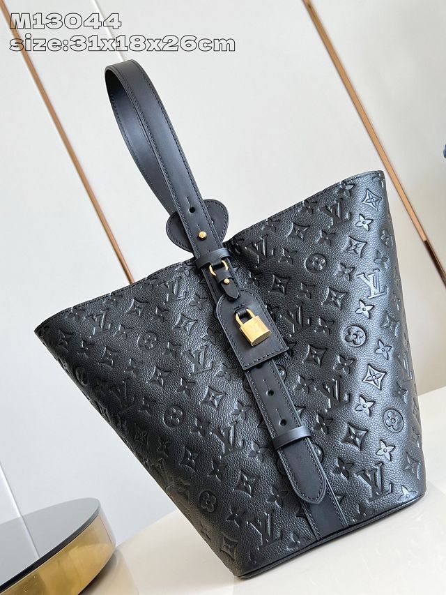 Louis vuitton original calfskin all in GM handbag M13044 black