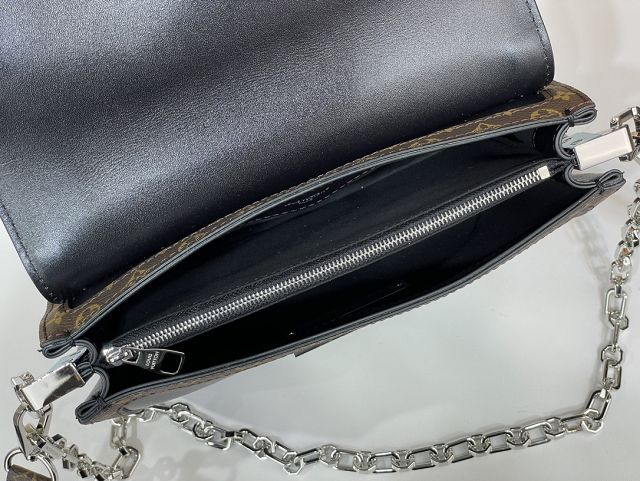 Louis vuitton original calfskin dauphine soft MM M13450 black