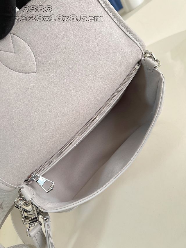 Louis vuitton original calfskin diane satchel M14214 grey