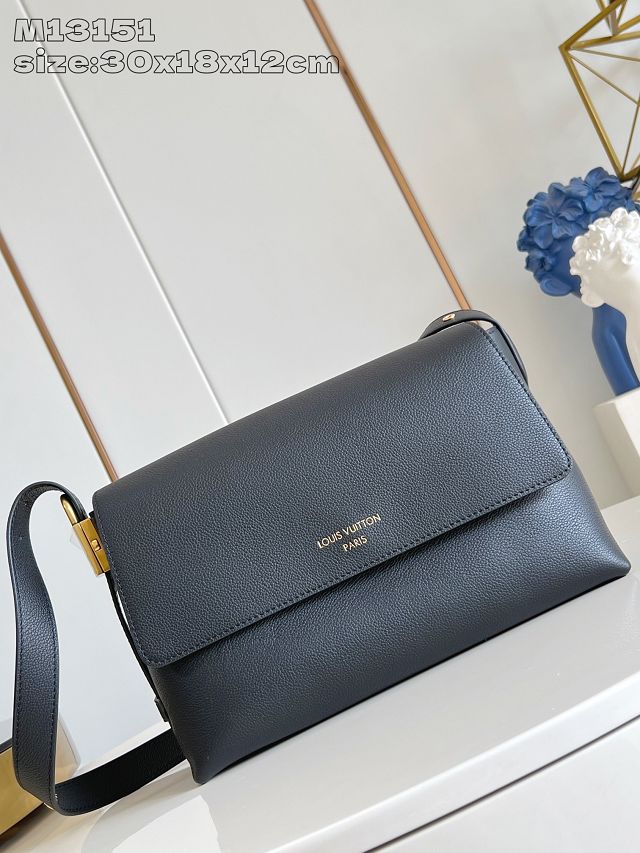 Louis vuitton original calfskin low key messenger M13148 black