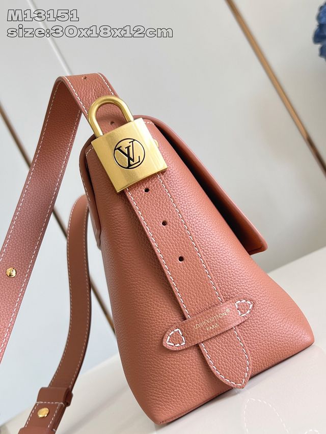 Louis vuitton original calfskin low key messenger M13151 brown