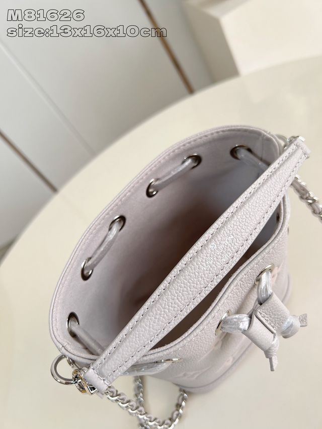 Louis vuitton original calfskin nano noe handbag M14224 grey