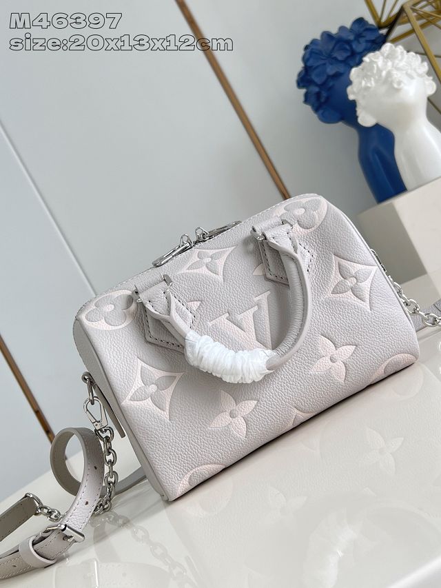 Louis vuitton original calfskin speedy 20 M46397 grey