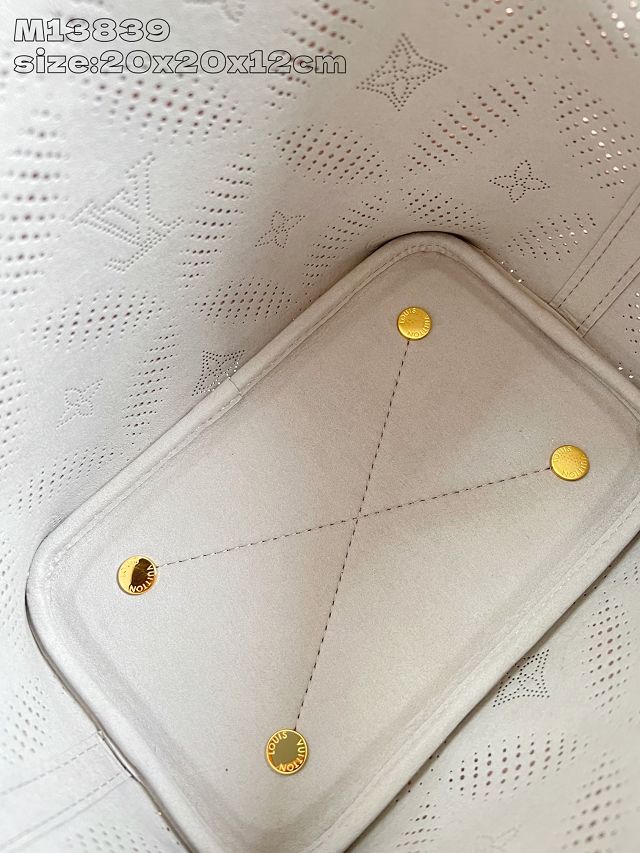 Louis vuitton original mahina calfskin blossom pm tote M13839 pink