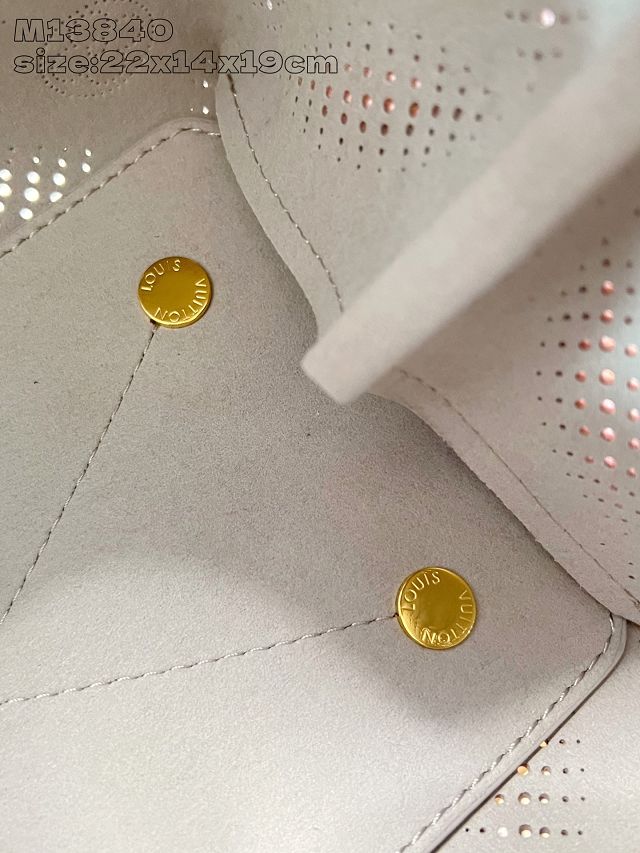 Louis vuitton original mahina leather bella bucket bag M13840 pink