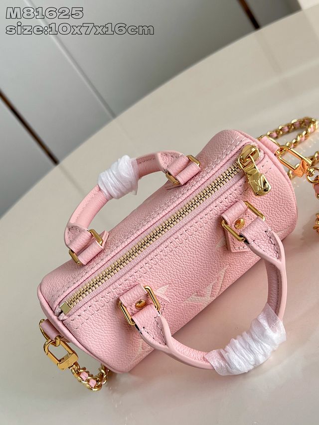 Louis vuitton original monogram calfskin nano speedy M14226 pink