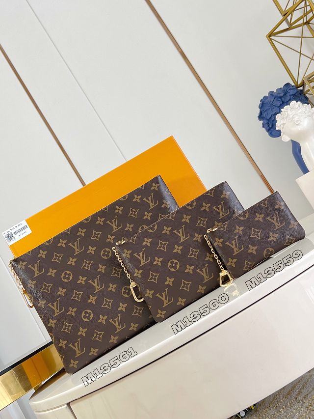 Louis vuitton original monogram canvas key pouch M13561