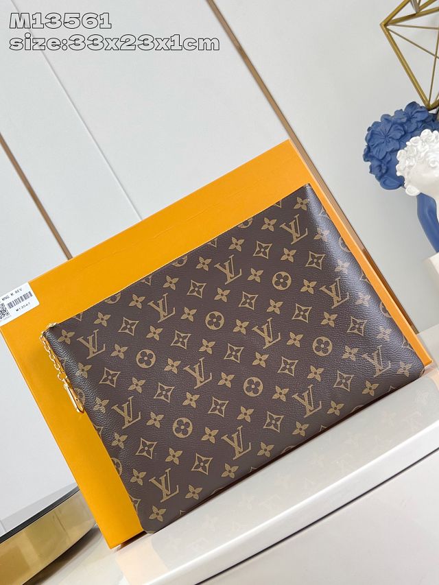 Louis vuitton original monogram canvas key pouch M13561
