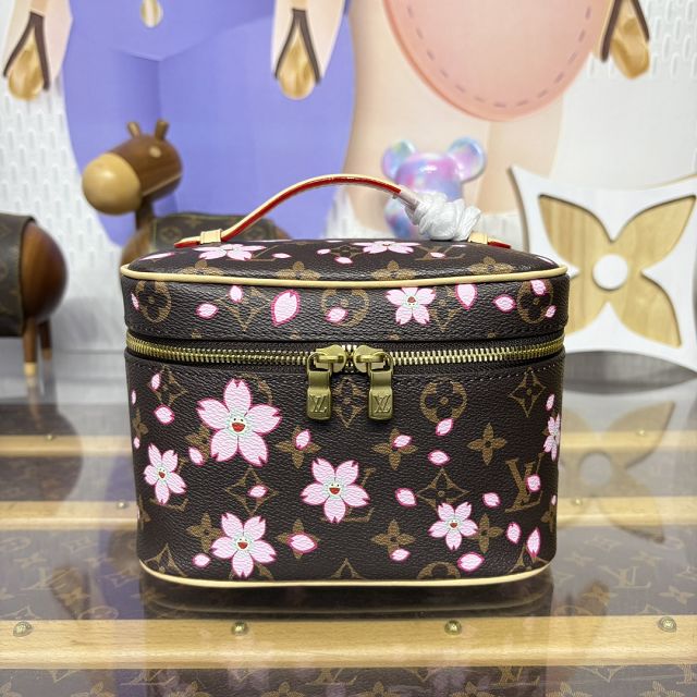 Louis vuitton original monogram TM mini nice cosmetic case M14181