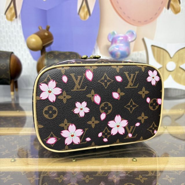 Louis vuitton original monogram TM mini nice cosmetic case M14181