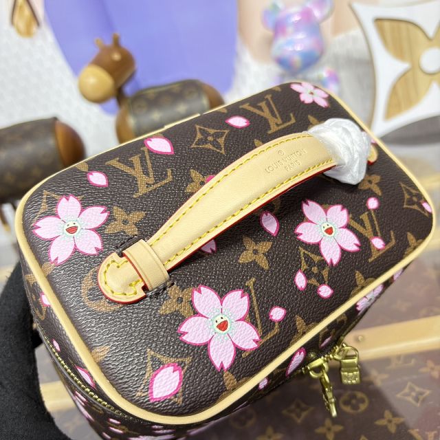 Louis vuitton original monogram TM mini nice cosmetic case M14181