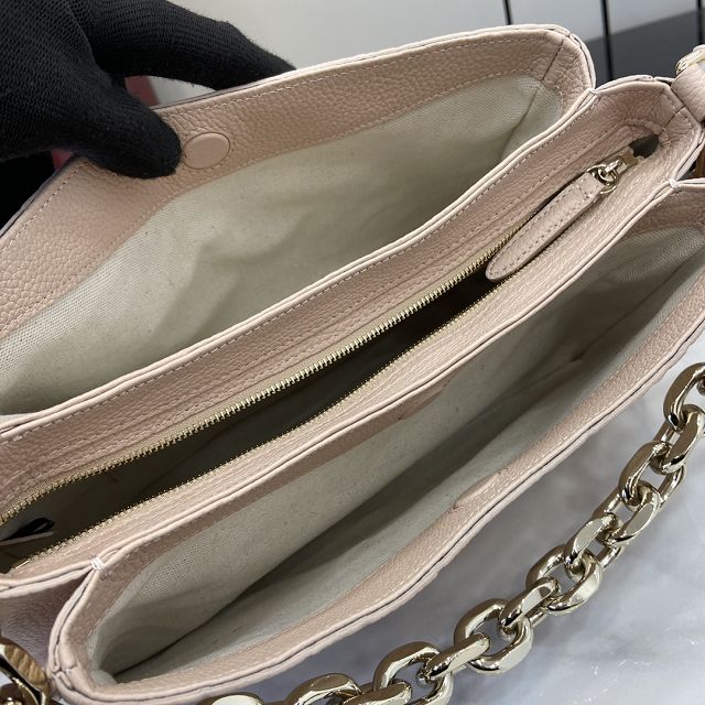 GG original calfskin emblem small shoulder bag 815263 light pink