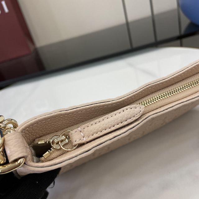 GG original calfskin emblem super mini bag 815278 light pink