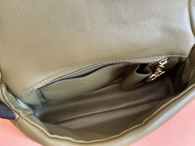 GG original calfskin milano mini top handle bag 806017 green