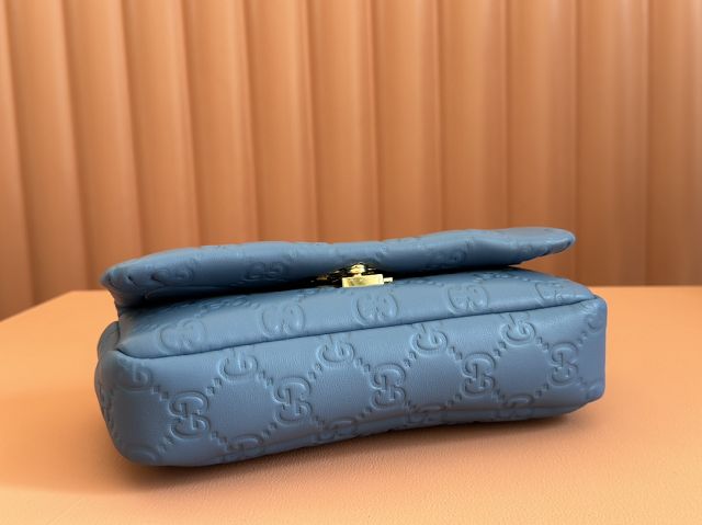 GG original lambskin milano mini top handle bag 806017-2 blue