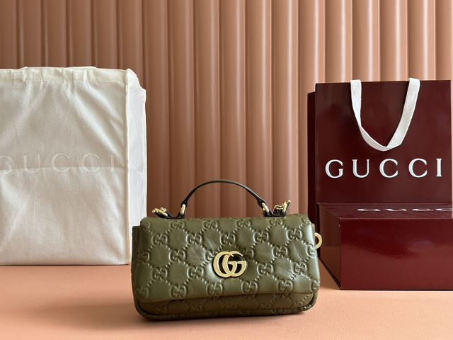 GG original lambskin milano mini top handle bag 806017-2 green