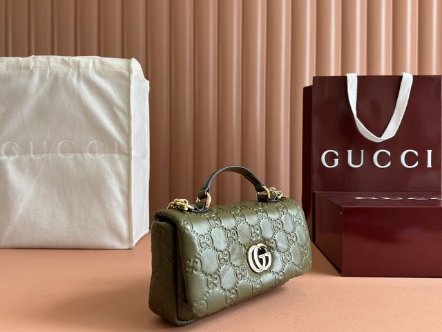 GG original lambskin milano mini top handle bag 806017-2 green