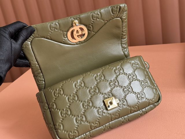 GG original lambskin milano mini top handle bag 806017-2 green