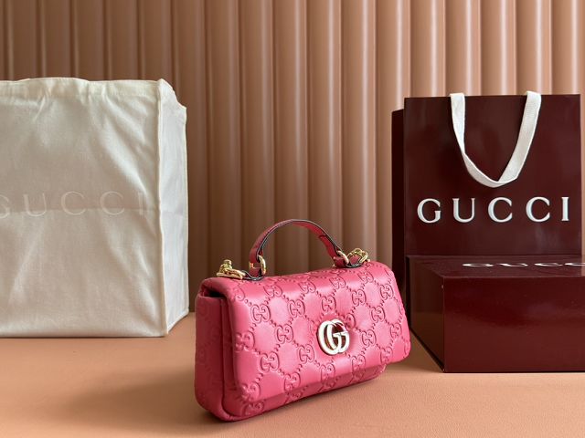 GG original lambskin milano mini top handle bag 806017-2 pink