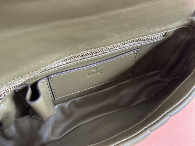 GG original lambskin milano small top handle bag 806016 green