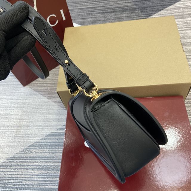 GG original calfskin blondie small shoulder bag 815700 black