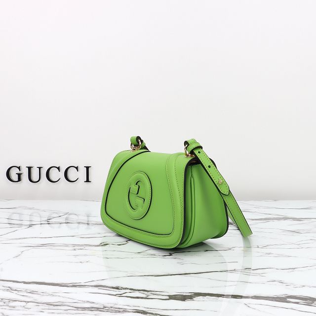 GG original calfskin blondie small shoulder bag 815700 green