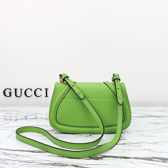 GG original calfskin blondie small shoulder bag 815700 green